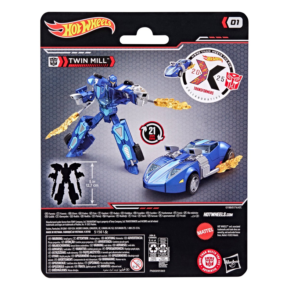 Transformers Collaborative Hot Wheels x Transformers Twin Mill Action Figure