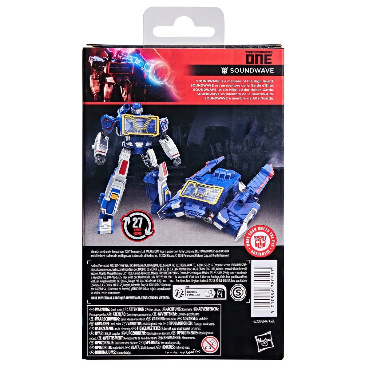 Transformers Studio Series Deluxe Transformers One Soundwave Action Figure