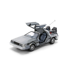 Hollywood Rides Back to the Future Time Machine 40th Anniversary 1:24 Scale Die-Cast Metal Vehicle