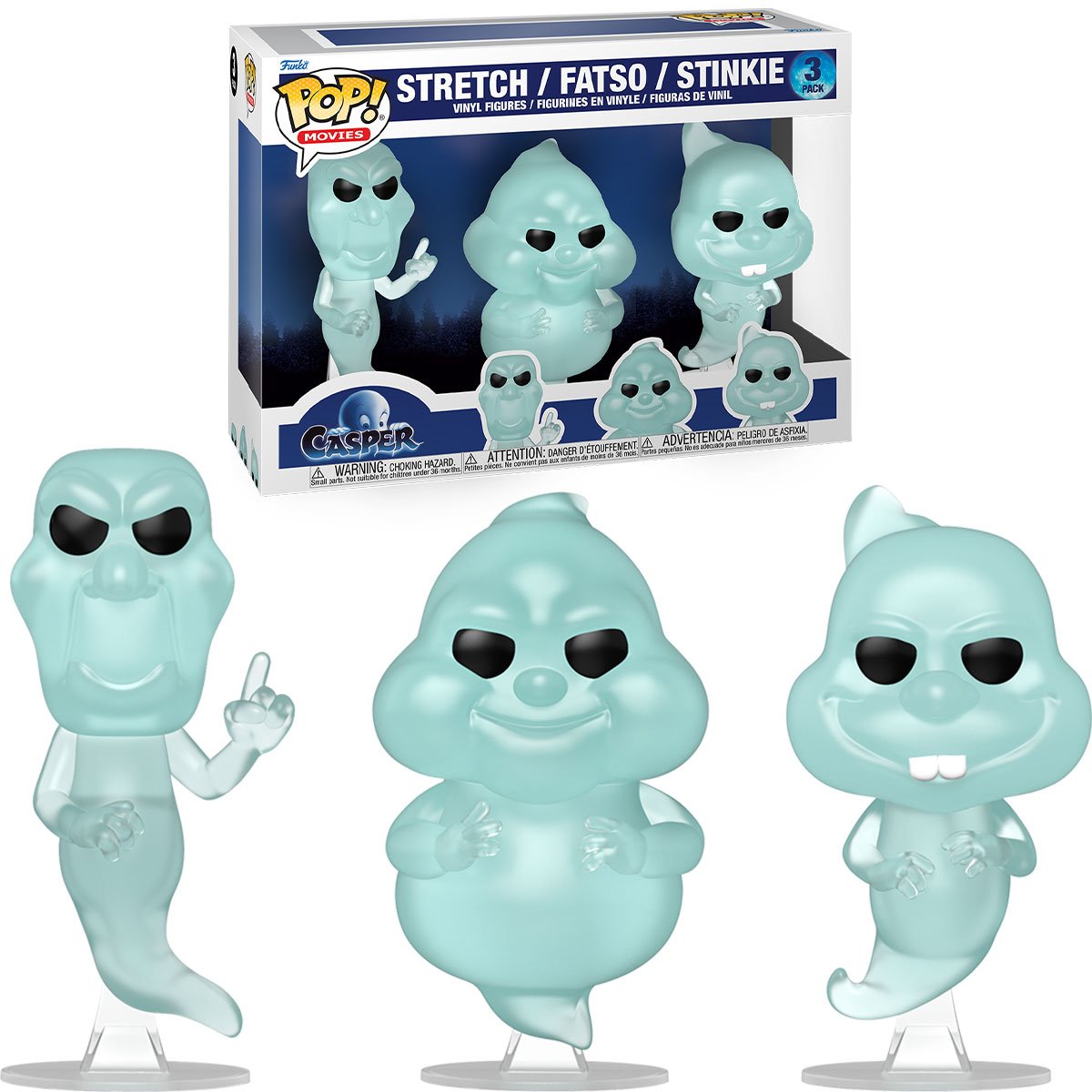 [Pre-Order] Pop! Movies: Casper 30th Anniversary Stretch Fatso Stinkie 3 - Pack