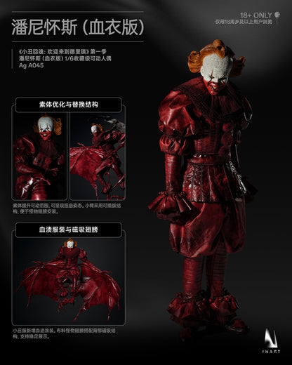 INART IT: Welcome to Derry Season 1 – Pennywise (Bloody Version) 1/6 Collectible Figure