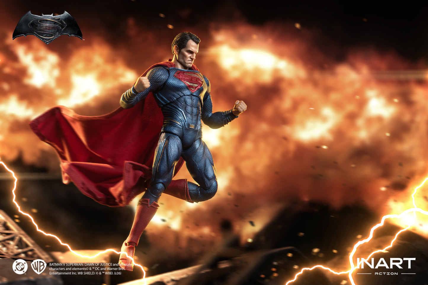 INART Batman v Superman: Dawn of Justice Superman 1/12 Action Figure