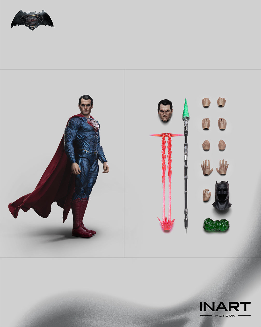INART Batman v Superman: Dawn of Justice Superman 1/12 Action Figure