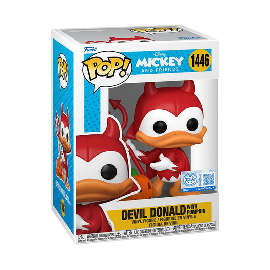 [Pre-Order] Pop! Disney: Mickey and Friends Devil Donald with Pumpkin 1/6 Odds in Chase