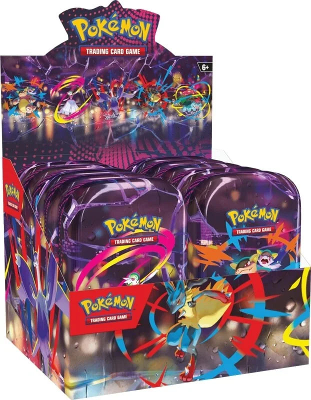 Pokémon trading card game packaging with colorful design