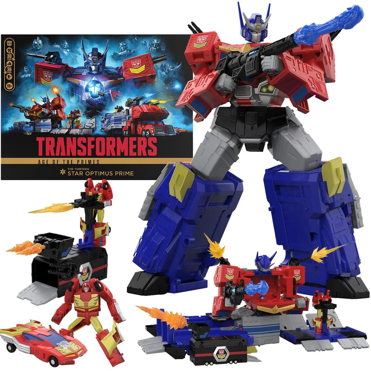 Transformers Generations Age of the Primes Titan Star Optimus Prime Action Figure
