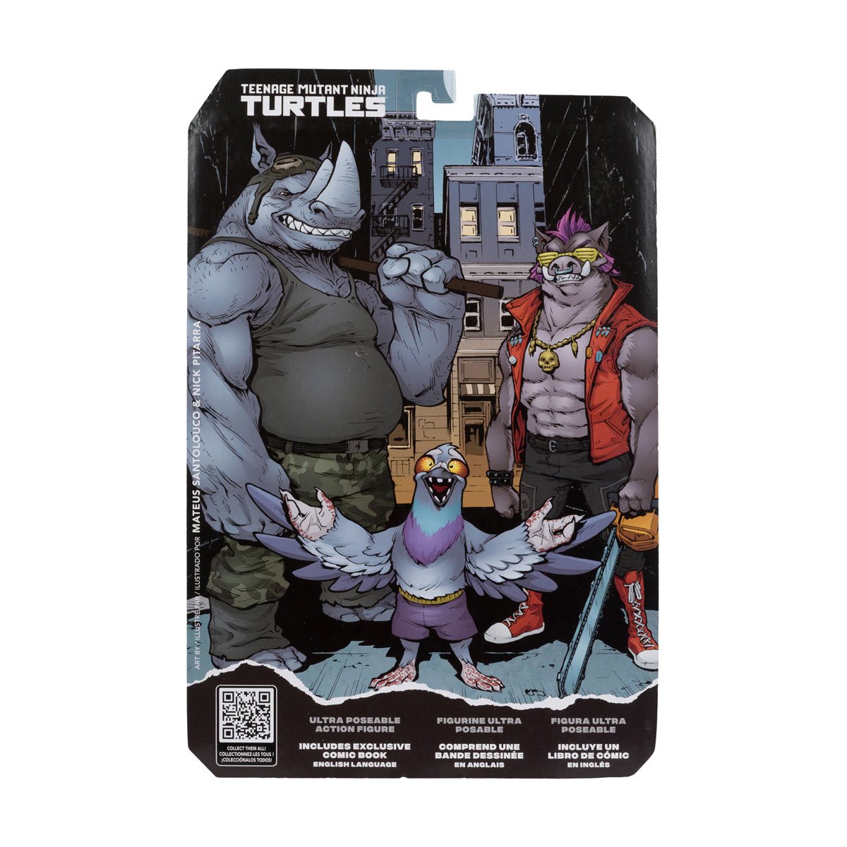 Teenage Mutant Ninja Turtles Page Punchers Wave 2 Rocksteady 5-Inch Scale Action Figure with Comic