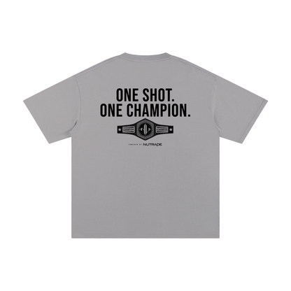 The Brawl - Unisex Loose Fit Pure Cotton T-Shirt Grey