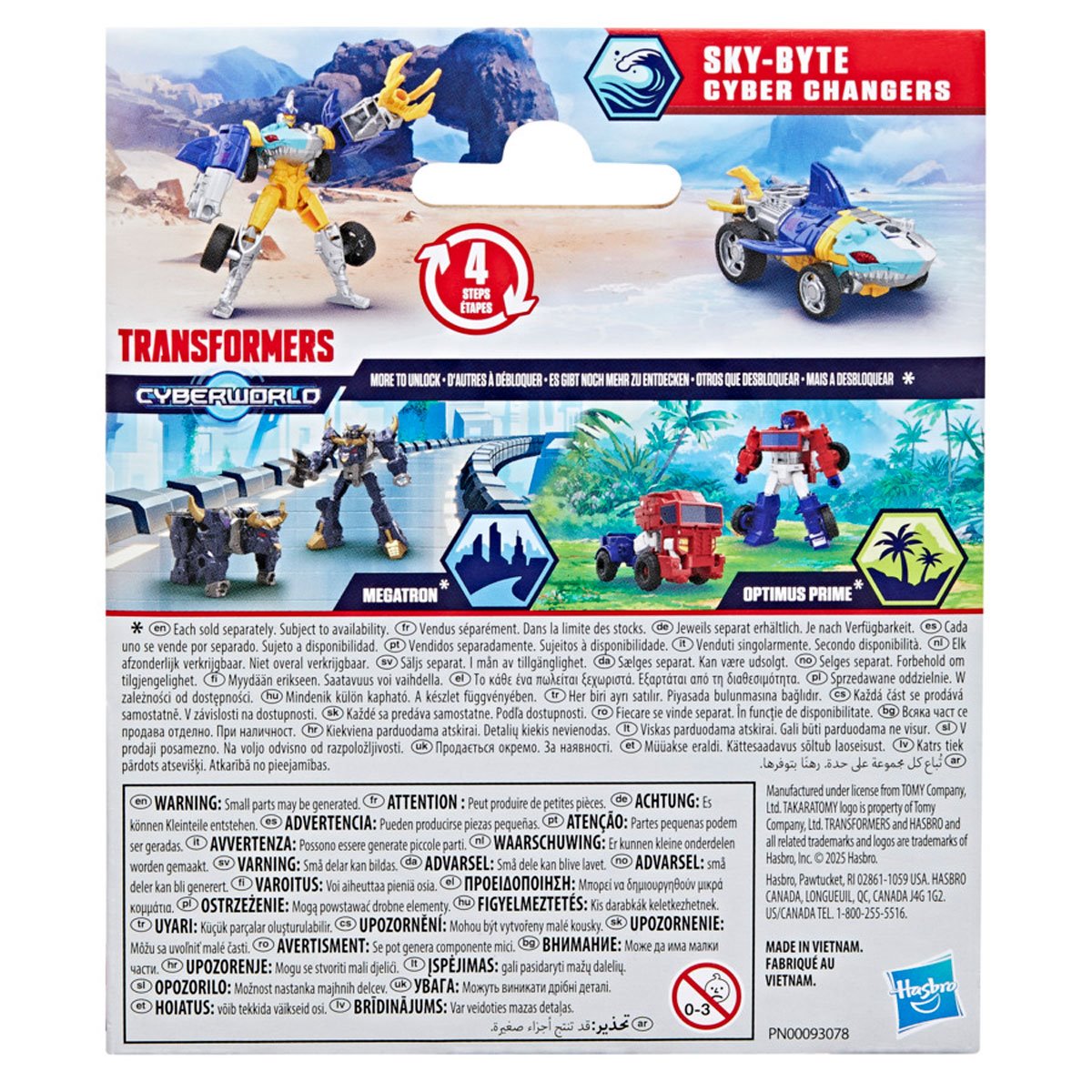 Transformers Cyberworld Sky-Byte Cyber Changers 4-Inch Action Figure