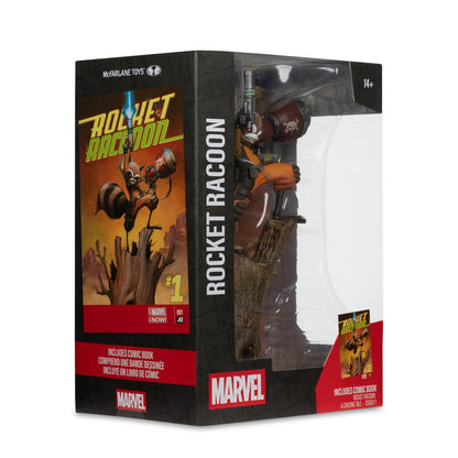 Marvel Rocket Racoon A Chasing Tale #1 1:6 Scale Posed Figure with Scene and Comic