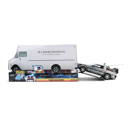 Hollywood Rides Back to the Future Time Machine 40th Anniversary 1:24 Scale Die-Cast Metal Vehicle