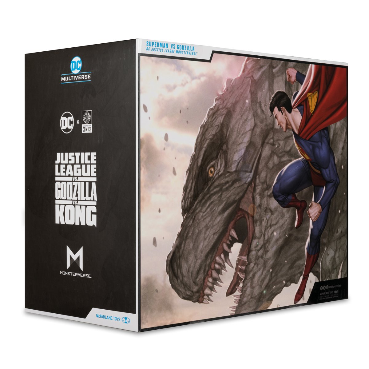 DC Multiverse Superman vs. Godzilla Megafig Justice League vs. Godzilla vs. Kong Action Figure 2-Pack