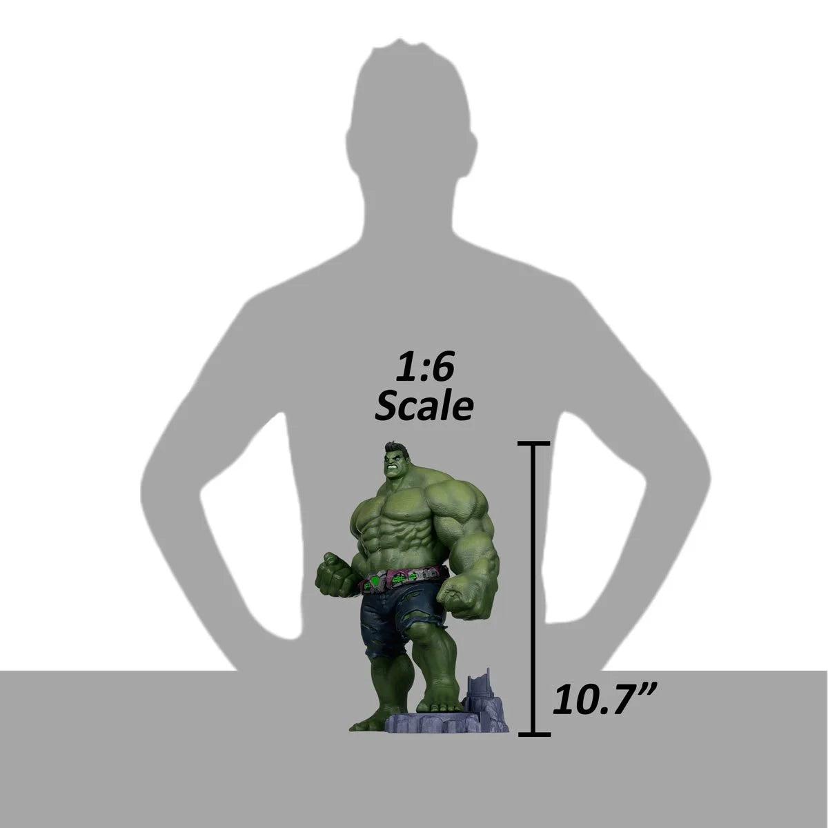 Marvel Rivals Wave 1 The Hulk 1:6 Scale Posed Figure with Scene and Comic