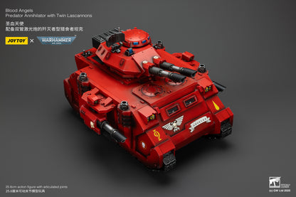 Warhammer 40,000 Blood Angels Predator Annihilator with Twin Lascannons 1:18 Scale Action Figure