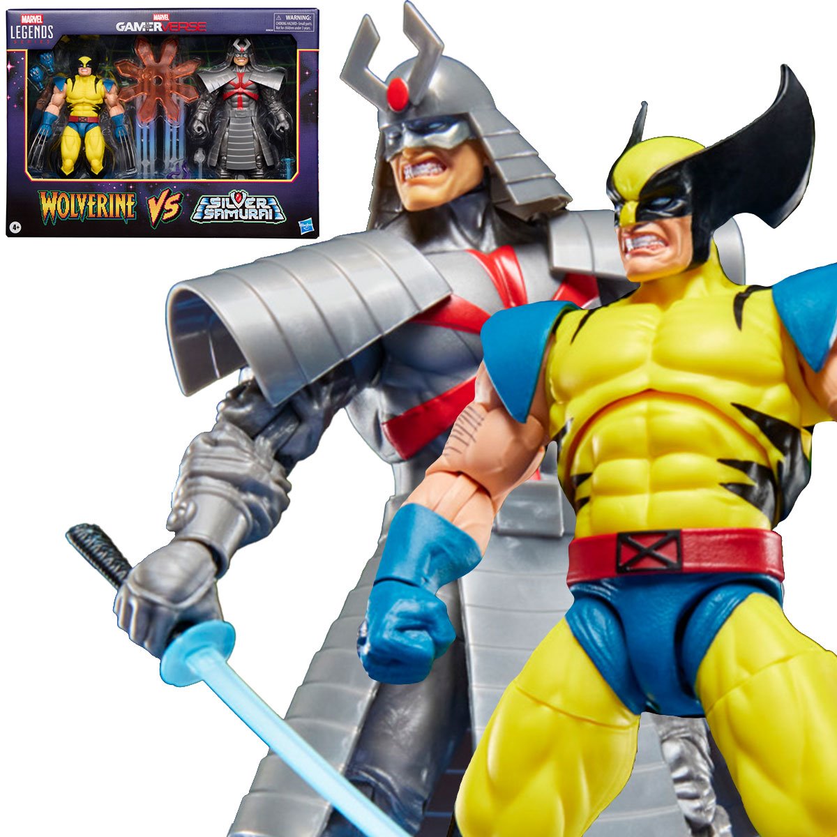 Marvel Legends Series Gamerverse Wolverine vs. Silver Samurai 6-Inch Action Figures