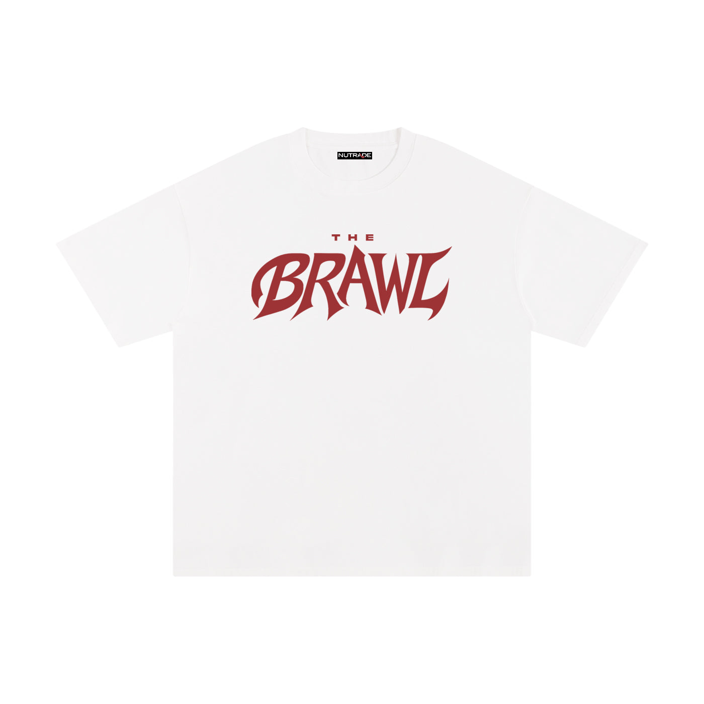 The Brawl - Unisex Loose Fit Pure Cotton T-Shirt White