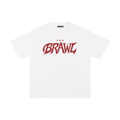 The Brawl - Unisex Loose Fit Pure Cotton T-Shirt White