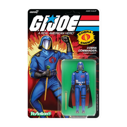 G.I. Joe Cobra Commander (Movie, Black Cape) 3 3/4-Inch ReAction+ Figure