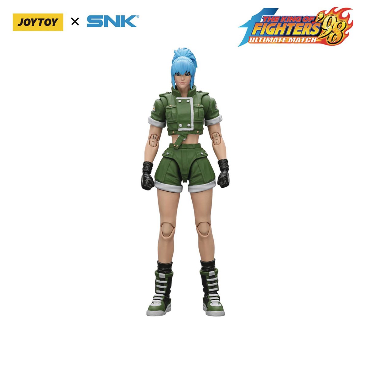 King of Fighters '98 Ultimate Match Ikari Warriors Team Leona Heidern 1:18 Scale Action Figure