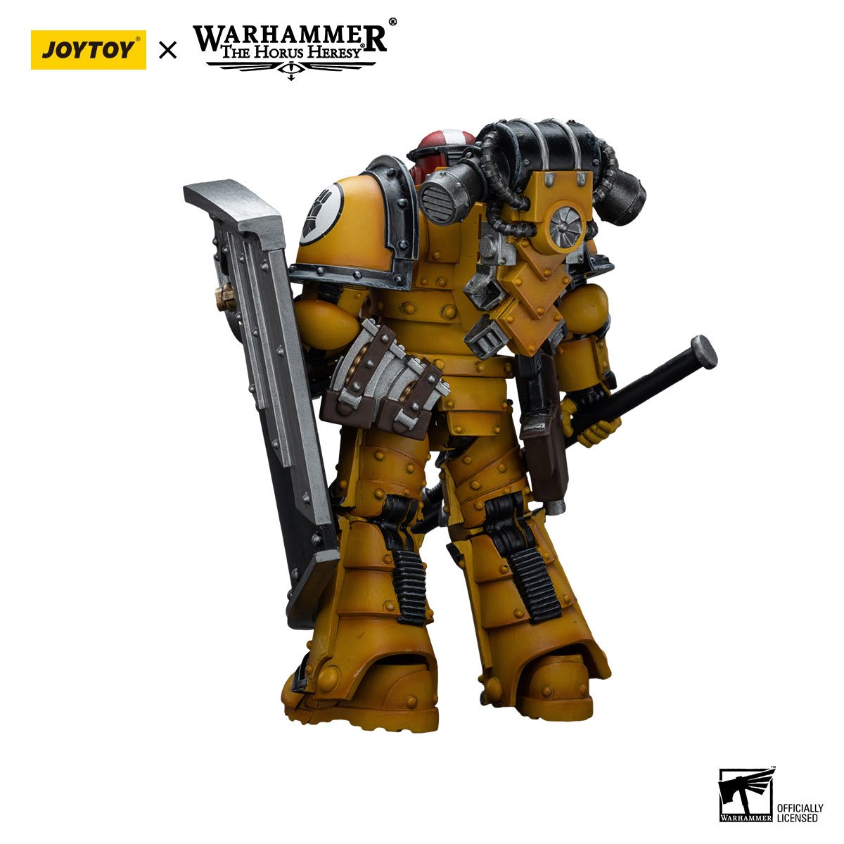 Warhammer 40,000 Imperial Fists Legion MkIII Breacher Squad Sergeant Thunder Hammer 1:18 Scale Action Figure