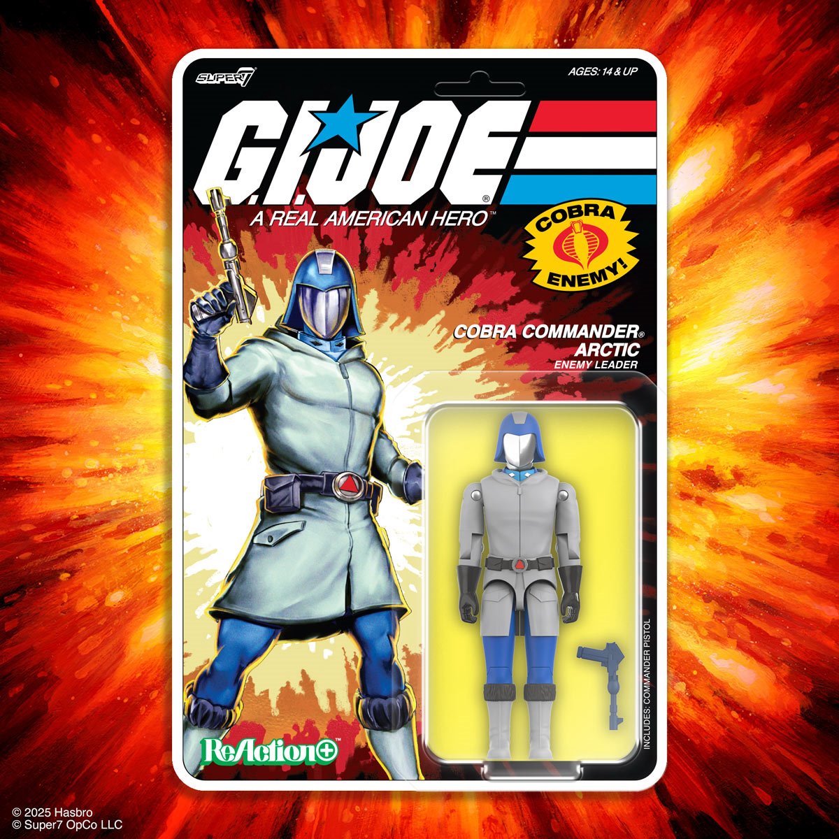 G.I. Joe Cobra Commander (Arctic, Cartoon) 3 3/4-Inch ReAction+ Figure