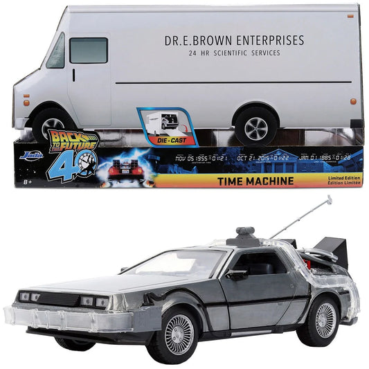 [Pre-Order] Hollywood Rides Back to the Future Time Machine 40th Anniversary 1:24 Scale Die-Cast Metal Vehicle