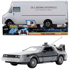 Hollywood Rides Back to the Future Time Machine 40th Anniversary 1:24 Scale Die-Cast Metal Vehicle