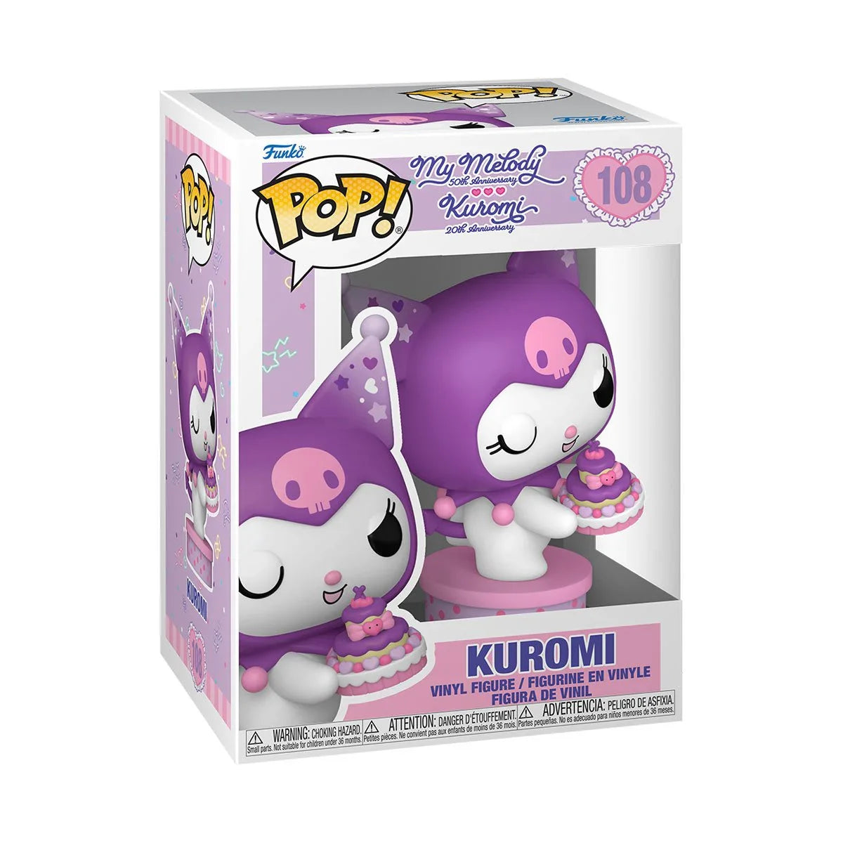 [Pre-Order] Pop! Sanrio: Hello Kitty and Friends Kuromi 20th Anniversary Kuromi with Cake