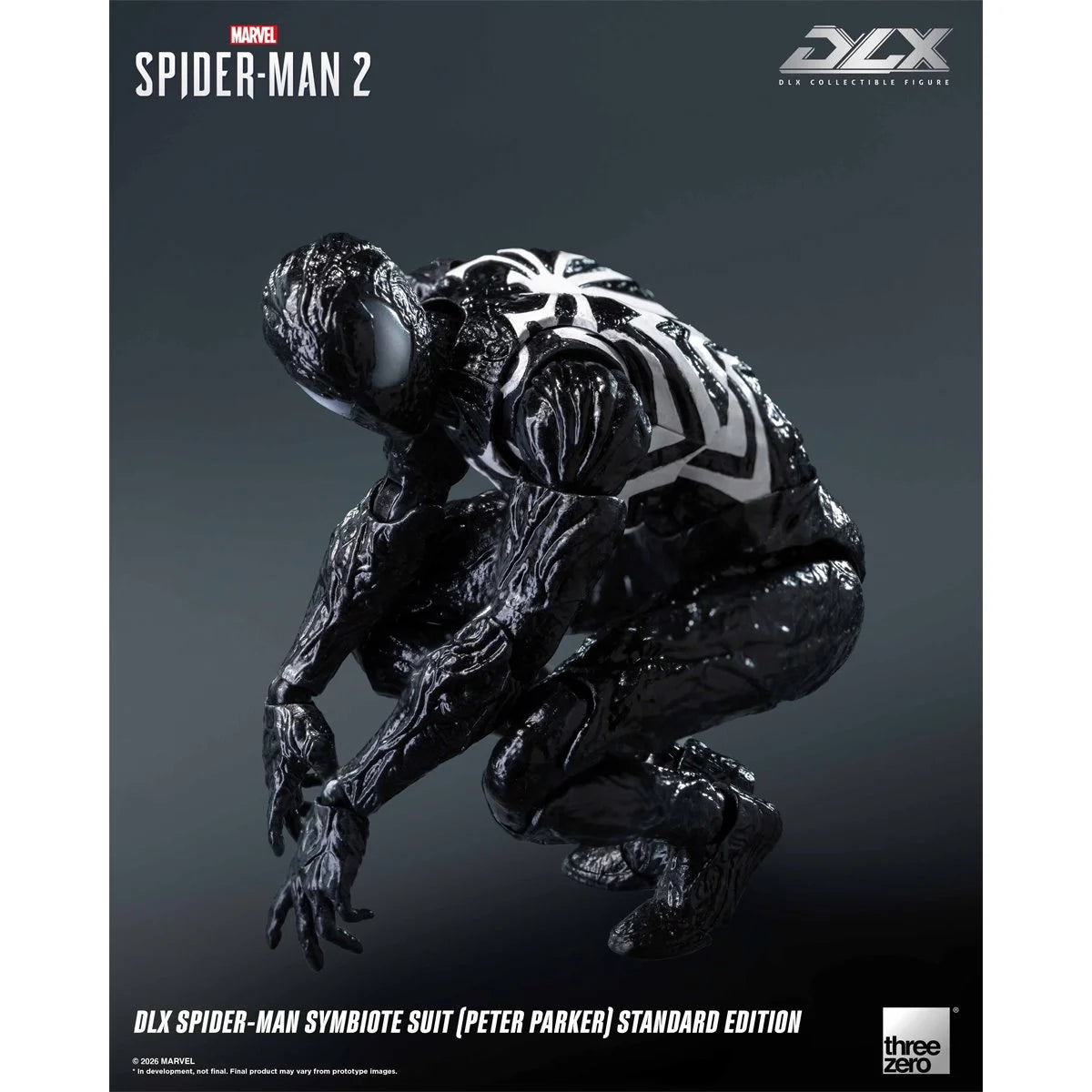 Marvel Spider-Man 2 Spider-Man Symbiote Suit Peter Parker Standard Edition DLX Action Figure
