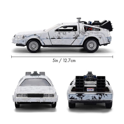 Hollywood Rides Back to the Future Time Machine 40th Anniversary 1:32 Scale Die-Cast Metal Vehicle