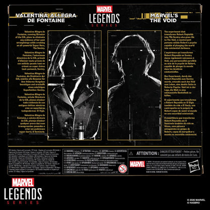 Thunderbolts Marvel Legends Series Valentina Allegra de Fontaine and The Void 6-Inch Action Figures