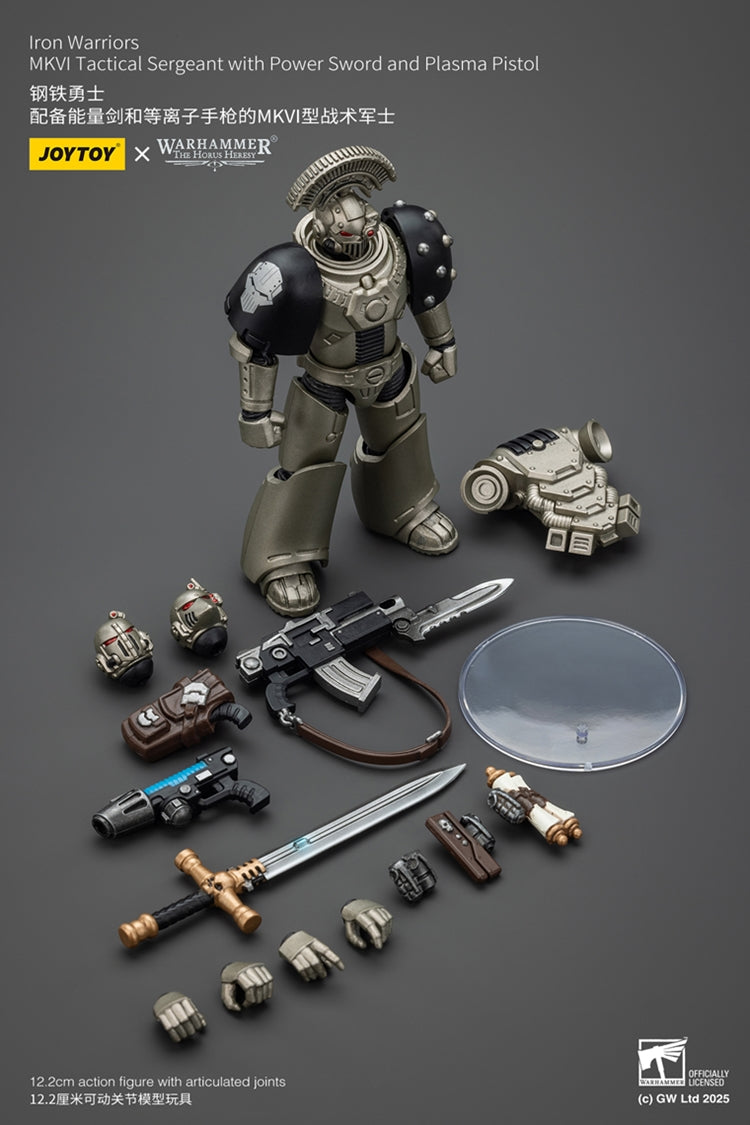 Warhammer The Horus Heresy Iron Warrior Tactical Sergeant with Sword 1:18 Scale Action Figure