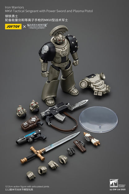 Warhammer The Horus Heresy Iron Warrior Tactical Sergeant with Sword 1:18 Scale Action Figure