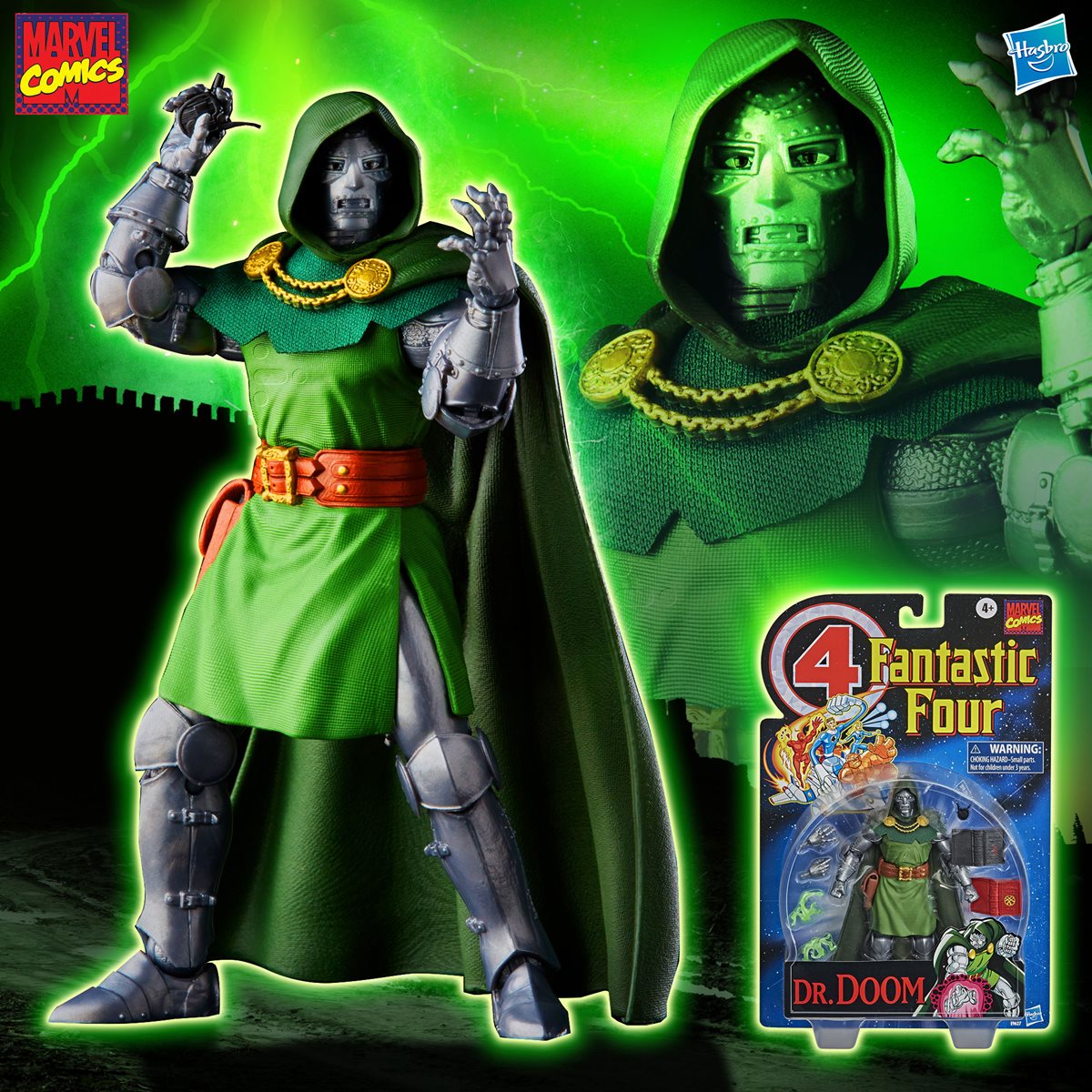 Marvel Legends Series Fantastic Four Retro Dr. Doom 6-Inch Action Figure