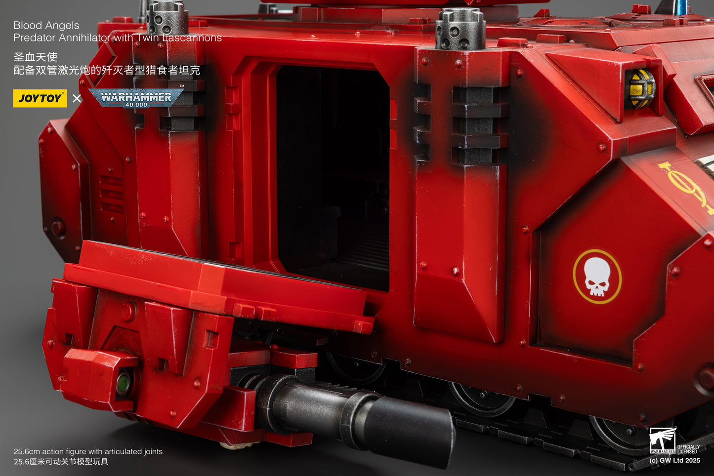 Warhammer 40,000 Blood Angels Predator Annihilator with Twin Lascannons 1:18 Scale Action Figure