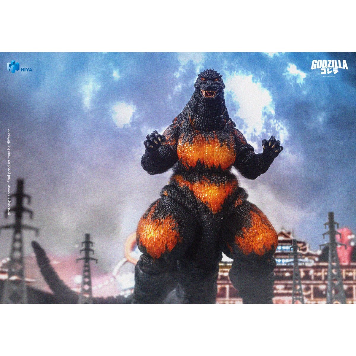 Godzilla vs. Destroyah 1995 Burning Godzilla Exquisite Basic Series None Scale 7-Inch Action Figure