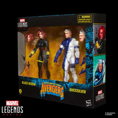 Avengers Marvel Legends Series Black Widow and Quicksilver 6-Inch Action Figures