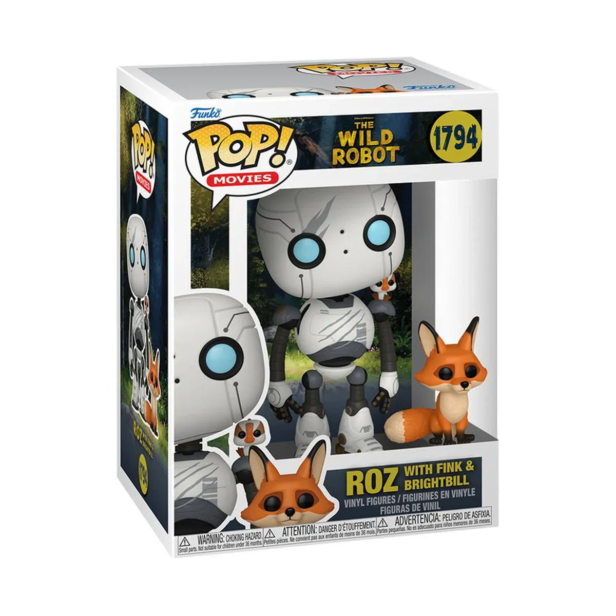 Pop! & Buddy: Wild Robot - Roz with Brightbill & Fink