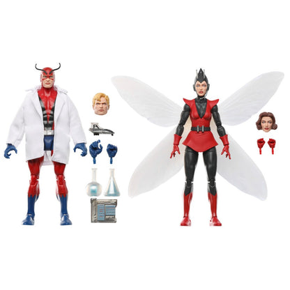 Avengers Marvel Legends Series Hank Pym (Giant-Man) and Janet Van Dyne (Wasp) 6-Inch Action Figure 2-Pack