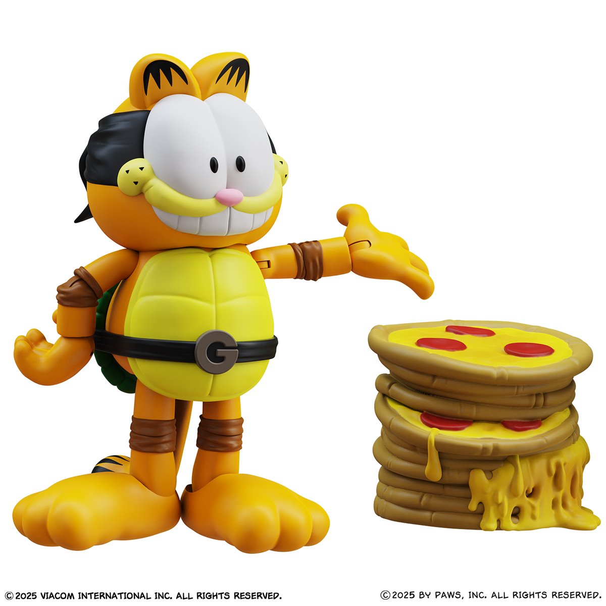 Garfield x Teenage Mutant Ninja Turtles Garfello and Sidekick Odie Action Figure 2-Pack
