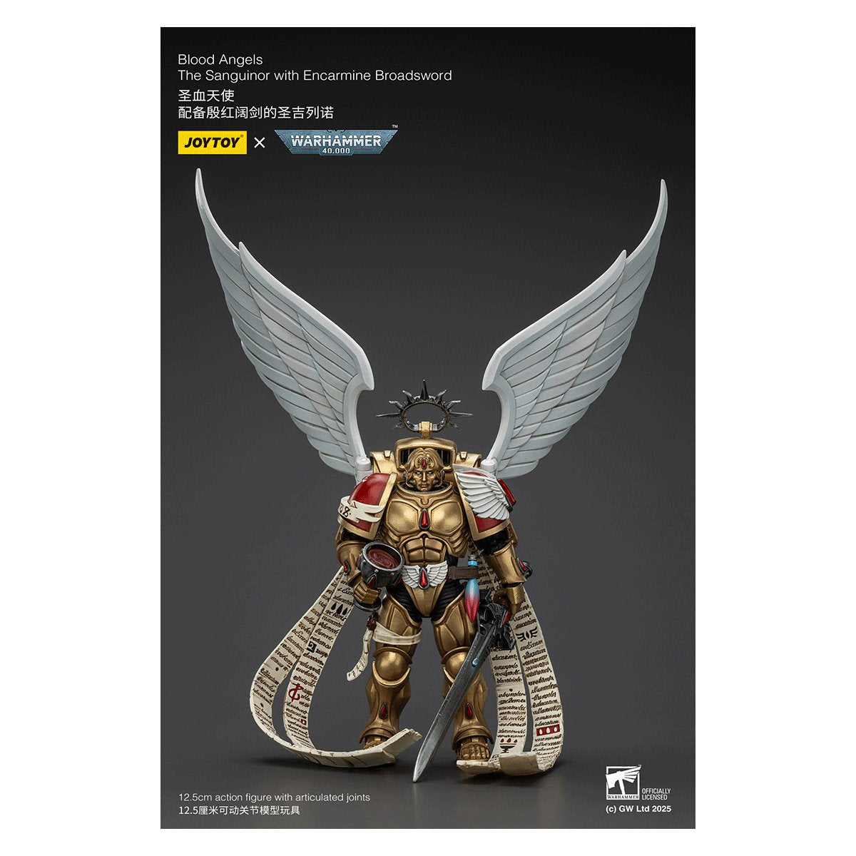 Warhammer 40,000 Blood Angels The Sanguinor with Encarmine Broadsword 1:18 Scale Action Figure