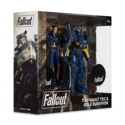 Fallout 4 T-60 Vault Tec and Sole Survivor 7-Inch Scale Action Figure 2-Pack - Exclusive