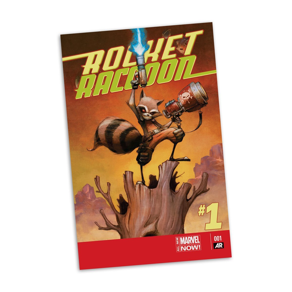 Marvel Rocket Racoon A Chasing Tale #1 1:6 Scale Posed Figure with Scene and Comic