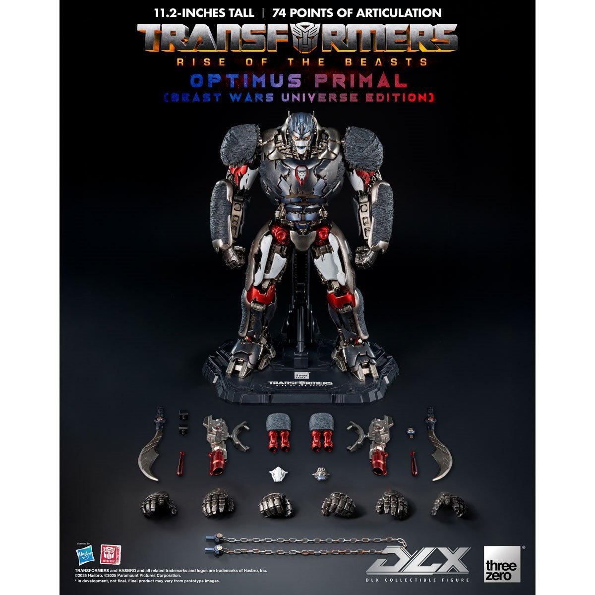 Transformers: Rise of the Beasts Optimus Primal Beast Wars Universe Edition DLX Action Figure
