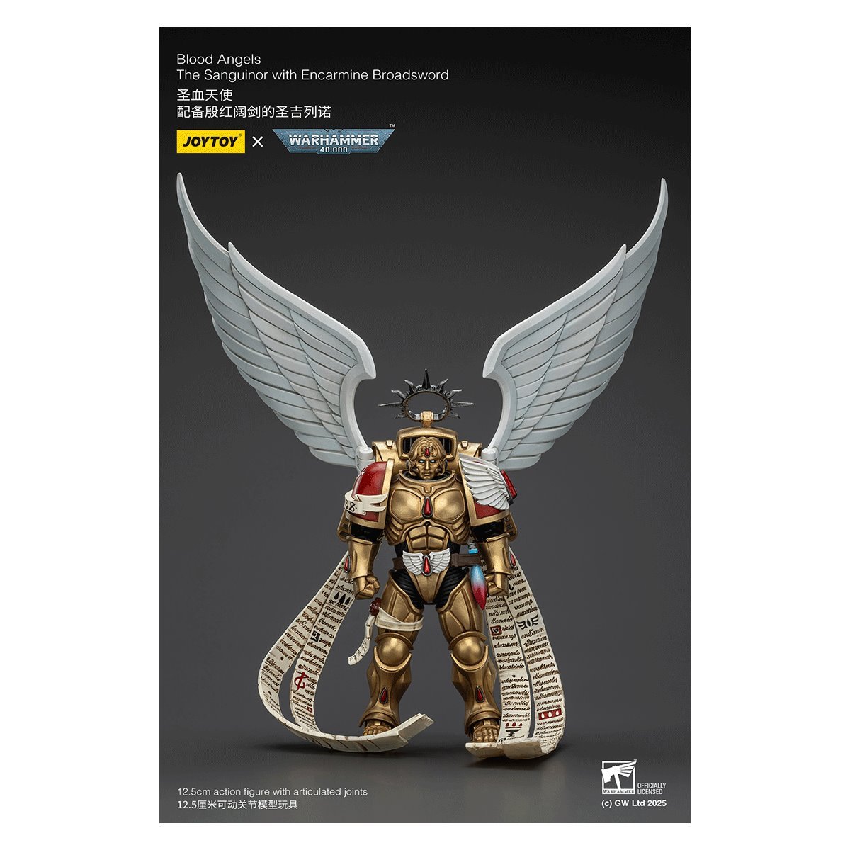 Warhammer 40,000 Blood Angels The Sanguinor with Encarmine Broadsword 1:18 Scale Action Figure