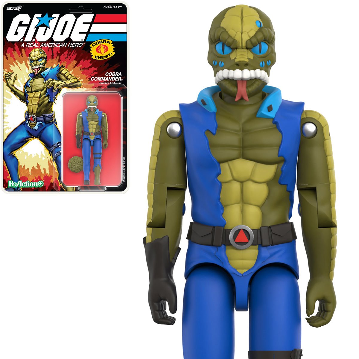 G.I. Joe Cobra Commander (Once a Man) 3 3/4-Inch ReAction+ Figure