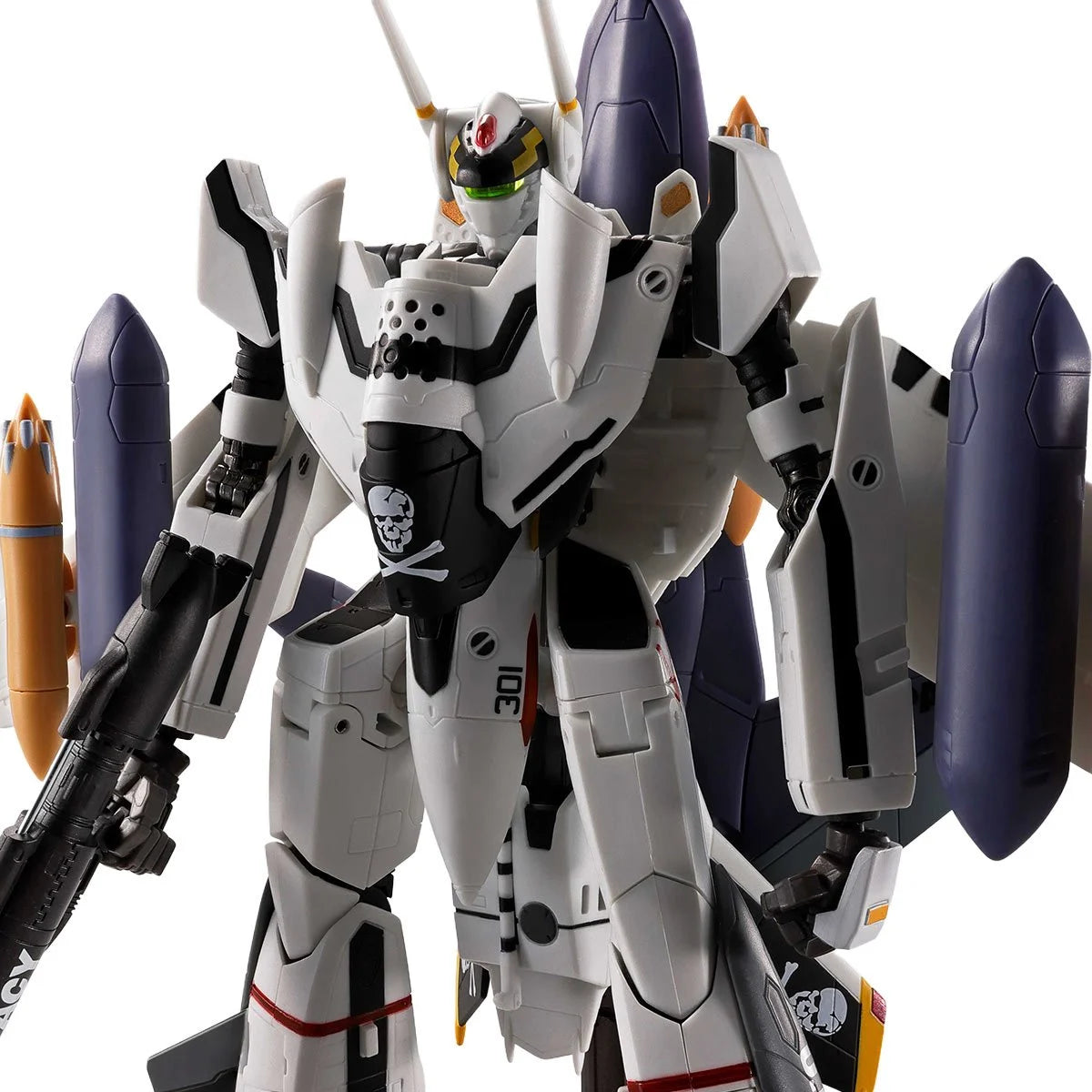 Macross VF-0S Phoenix Roy Focker Use + QF-2200D-B Ghost Hi-Metal R Action Figure