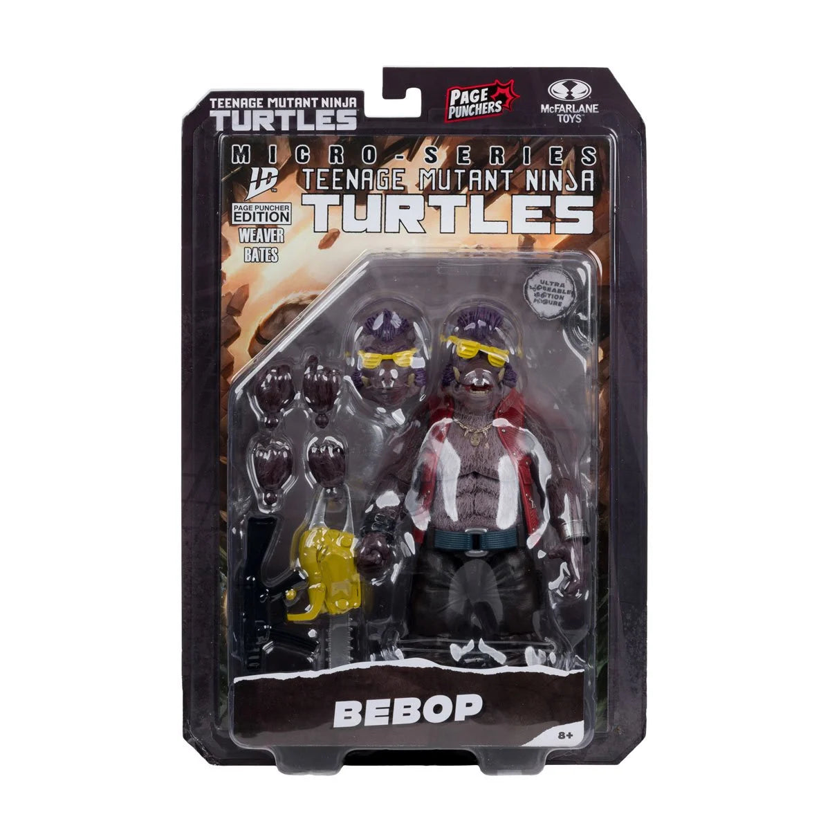Teenage Mutant Ninja Turtles Page Punchers Wave 2 Bebop 5-Inch Scale Action Figure with Comic