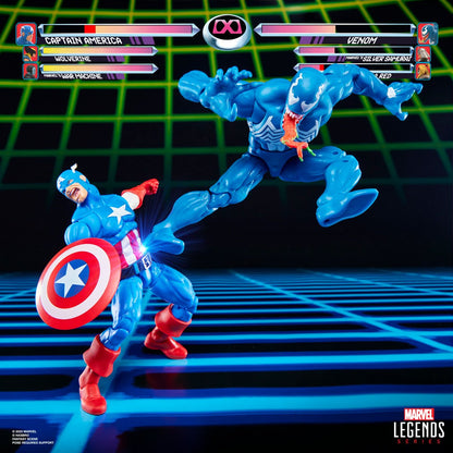 Marvel Legends Series Gamerverse Captain America vs. Venom 6-Inch Action Figures