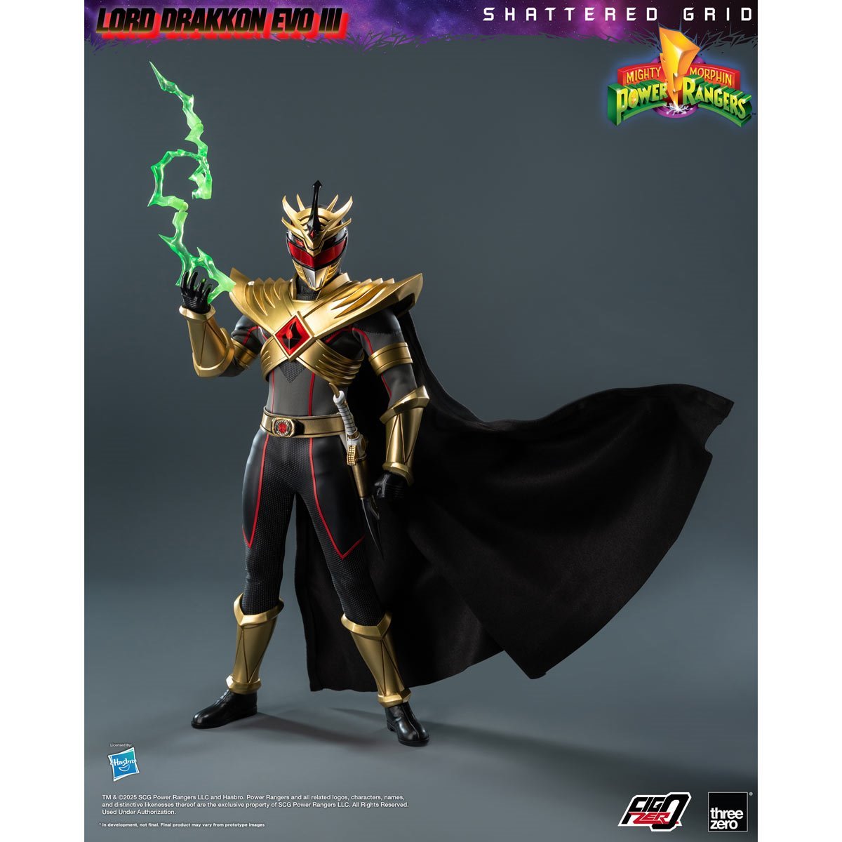Mighty Morphin Power Rangers: Shattered Grid Lord Drakkon Evo III FigZero 1:6 Scale Action Figure